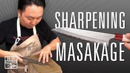 The Secret to Sharpening Masakage Knives - Yuki, Koishi, Zero, & Mizu