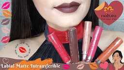 NUEVOS TONOS! LABIAL MATTE INTRANSFERIBLE NATURA UNA.