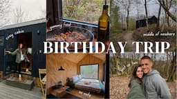 VLOG: EARLY BIRTHDAY TRIP - a weekend in a cosy cabin 🏡