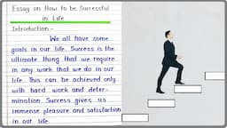 Essay on How to be Successful in Life, How to be Successful in Life par Essay English mein