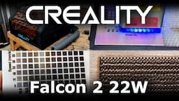 Creality Falcon 2 22W: Up close look at engraving stainless steel, and must have enclosure accessory