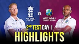 2nd Test Day 1 | Highlights | West Indies Tour Of England | 18th July 2024