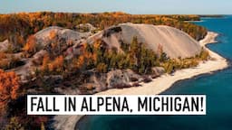 Fall In Alpena Michigan & Lake Huron Coast! Waterfalls, Sinkholes, Lighthouses & Fall Colors!