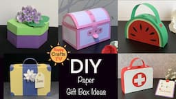 05 PAPER  GIFT BOX IDEAS I Easy diy paper crafts