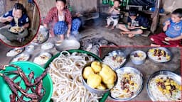 Rita's buff soup noodles recipe for her son's friends || Life in rural Nepal @Ritarojan