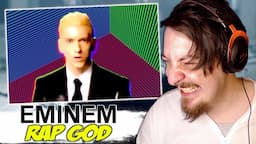 First Time Hearing EMINEM - Rap God (REACTION)