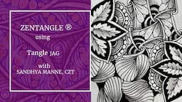 Zentangle® Mini Project with Tangle JAG beginners tutorial