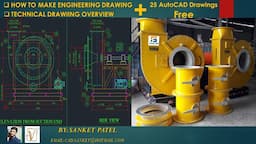 Centrifugal blower drawing | ID Fan in AutoCAD