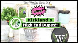 Amazing Dollar Tree HIGH END FARMHOUSE DECOR | DIY Kirkland's Inspired Home Decor | Kirkland's DUPES