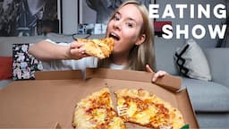 5 CHEESES ??!!!! 🧀 NEW YORK PIZZA 🍕 MUKBANG 🤤 !!!!! | Coco Eats