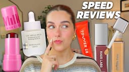 SPEED REVIEWS OF NEW MAKEUP // my new holy grail foundation + so many lip treatments 😵‍💫🎀