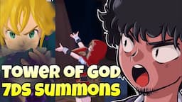 7 Deadly Sins Grand Cross Invades Tower of God | Whale Summons for Escanor, Liz & Meliodas | TOG NW