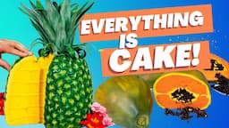 IS IT CAKE?! Hyper-realistic EXOTIC FRUIT CAKES! Pineapple, Papaya and Mango!| How to Cake It|