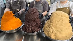 꾸덕함이 예술! 반죽부터 먹고 싶은 초콜릿 치즈 대왕 쿠키 Giant chocolate cheese cookie mass production