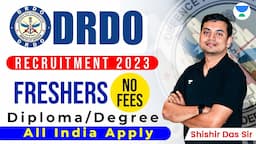 DRDO Recruitment 2023 || Diploma/Degree || Fresher Jobs || Apprenticeship Jobs