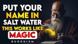 CONFIRMED! Put YOUR NAME in SALT WATER and get ready to have everything you want| BUDDHIST TEACHINGS