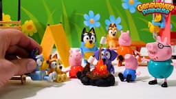 Peppa Pig and Bluey Go Camping! Funny Educational Video for Kids!