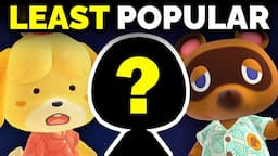 Who's the LEAST popular Animal Crossing villager?