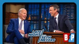 Seth Meyers LAPS UP Biden Gaslighting On Israel