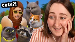 playing the sims, but only the CATS are allowed to earn money