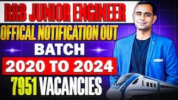 🔥RRB Junior Engineer Biggest hiring | BE/Btech/Diploma/BSC| Batch 2020-2024🔥