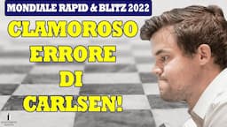 CLAMOROSO ERRORE di CARLSEN al MONDIALE di SCACCHI | DIFESA BOGO INDIANA