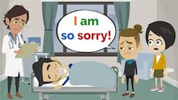 Markus is in the HOSPITAL | Basic English conversation | Learn English | Like English