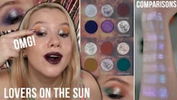 Terra Moons Lovers on the sun palettes | Detailed swatches, comparisons + 2 looks