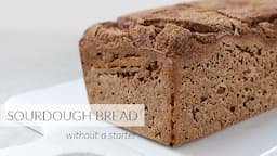 Easy SOURDOUGH BREAD (without a starter) | 2 Ingredients, No Knead