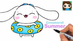 How to Draw Cinnamoroll Summer Pool Fun | Sanrio