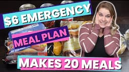 $6 EXTREME EMERGENCY BUDGET CHALLENGE | BREAKFAST, LUNCH, & DINNER | MAKES 20 MEALS