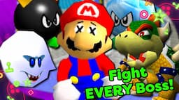 All Bosses in Super Mario 64 AT ONCE - Challenge Accepted