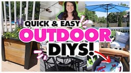 WOW! Upgrade Your Outdoor Patio + Deck with these Budget DIY Decor Ideas!