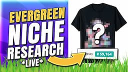 Behind The Scenes Of Finding 10+ Evergreen Niches w/ Adam Young (FREE Amazon Merch Research *LIVE*)