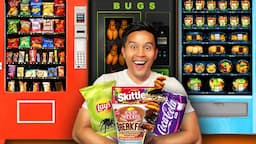 Eating ONLY Vending Machine Food For 24 Hours!