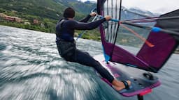 INSANE FPV SHOTS: Hydrofoil Windsurfing