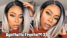 Did I Slay This SYNTHETIC Lace Frontal? | Sensationnel Tyrina Wig | Samsbeauty