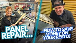 How to repair a rusty panel on a classic car - the cheap way!