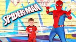 Preston Meets Spiderman in Real Life!!