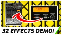 Behringer Xenyx QX1204USB Effects Demo | Complete Walkthrough