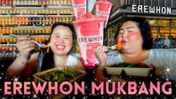 Erewhon Mukbang (Most Expensive Supermarket) $66 Smoothies + $33 Meals 먹방 Eating Show *First Time!*