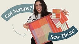 3 Scrap-Friendly Sewing Projects | Quilted Placemat, Coaster, and Potholder | Scrap Busting, Ep. 5