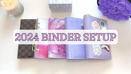 2024 Savings Challenges & Binder Setup | 2024 Goal Setting