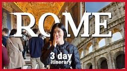 Rome in 3 days Planning l Best Things to Do, Where to Stay, Tips for First Trip to Rome, Italy 2023