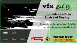 Keying Introduction | Basics nodes of Keying | Nuke Compositing tamil #CGKalvi