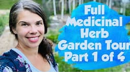 Full Medicinal Herb Garden Tour Part 1 of 4