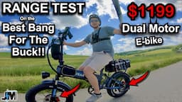 Hanevear H100 Dual Motor Ebike Range Test - How far can my electric bike can go…