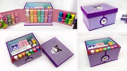 Amazing ideas from cardboard // How to make an organizer // Convenient placement of markers