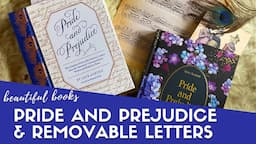 Pride & Prejudice & Removable Letters | Marjolein Bastin & Heller's Letters | Beautiful Books Review