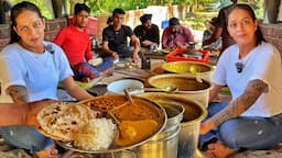 Punjab's Champ Sportswoman runs Roadside Dhaba 🙏🏻 60/- Rs UNLIMITED Indian Street Food Vlog